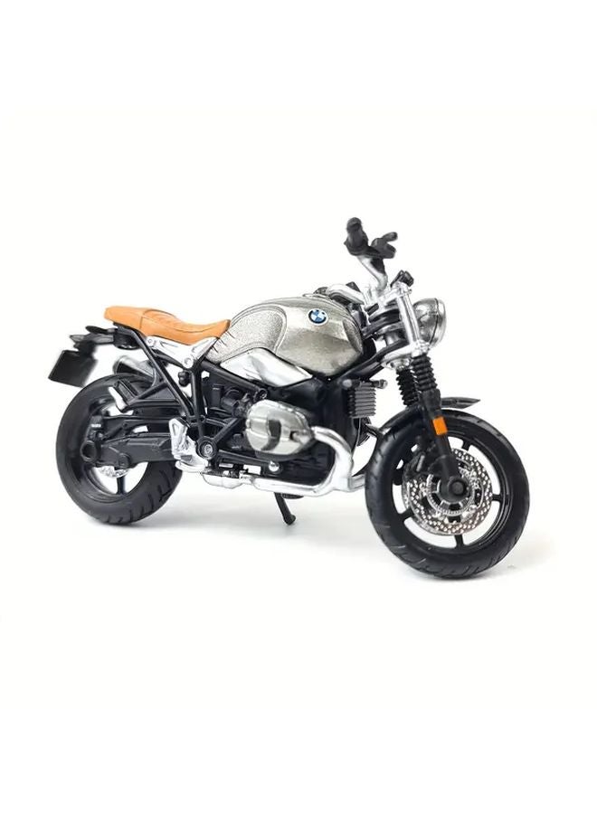 Maisto 1 18 BMW R NineT Scrambler Motorcycle Model Silvery Grey Collector Edition - Image 1